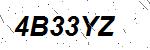 CAPTCHA verification image containing distorted text characters