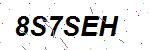 CAPTCHA verification image containing distorted text characters