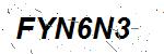 CAPTCHA verification image containing distorted text characters