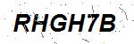 CAPTCHA verification image containing distorted text characters