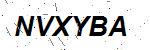 CAPTCHA verification image containing distorted text characters