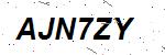 CAPTCHA verification image containing distorted text characters