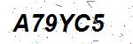CAPTCHA verification image containing distorted text characters