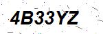 CAPTCHA verification image containing distorted text characters