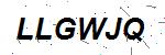 CAPTCHA verification image containing distorted text characters