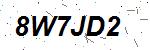 CAPTCHA verification image containing distorted text characters