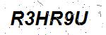 CAPTCHA verification image containing distorted text characters