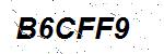 CAPTCHA verification image containing distorted text characters
