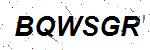 CAPTCHA verification image containing distorted text characters