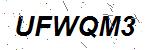 CAPTCHA verification image containing distorted text characters