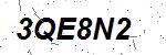 CAPTCHA verification image containing distorted text characters