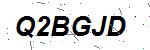 CAPTCHA verification image containing distorted text characters