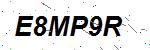 CAPTCHA verification image containing distorted text characters