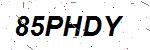 CAPTCHA verification image containing distorted text characters