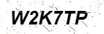 CAPTCHA verification image containing distorted text characters
