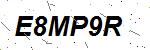 CAPTCHA verification image containing distorted text characters