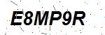 CAPTCHA verification image containing distorted text characters