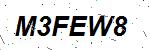 CAPTCHA verification image containing distorted text characters