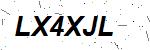CAPTCHA verification image containing distorted text characters
