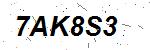 CAPTCHA verification image containing distorted text characters