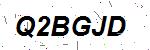 CAPTCHA verification image containing distorted text characters