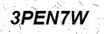CAPTCHA verification image containing distorted text characters