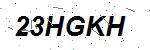 CAPTCHA verification image containing distorted text characters