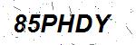 CAPTCHA verification image containing distorted text characters