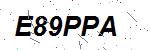 CAPTCHA verification image containing distorted text characters