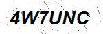 CAPTCHA verification image containing distorted text characters