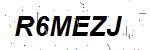 CAPTCHA verification image containing distorted text characters