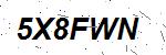 CAPTCHA verification image containing distorted text characters