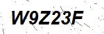 CAPTCHA verification image containing distorted text characters