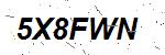 CAPTCHA verification image containing distorted text characters