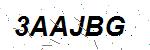 CAPTCHA verification image containing distorted text characters