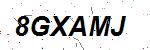 CAPTCHA verification image containing distorted text characters