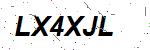 CAPTCHA verification image containing distorted text characters