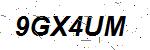 CAPTCHA verification image containing distorted text characters
