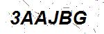 CAPTCHA verification image containing distorted text characters