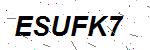 CAPTCHA verification image containing distorted text characters