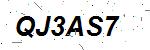 CAPTCHA verification image containing distorted text characters
