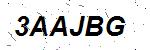 CAPTCHA verification image containing distorted text characters