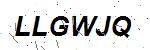 CAPTCHA verification image containing distorted text characters