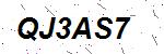 CAPTCHA verification image containing distorted text characters