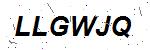 CAPTCHA verification image containing distorted text characters