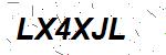CAPTCHA verification image containing distorted text characters