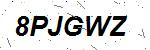 CAPTCHA verification image containing distorted text characters