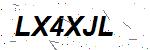 CAPTCHA verification image containing distorted text characters