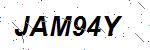 CAPTCHA verification image containing distorted text characters
