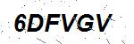 CAPTCHA verification image containing distorted text characters
